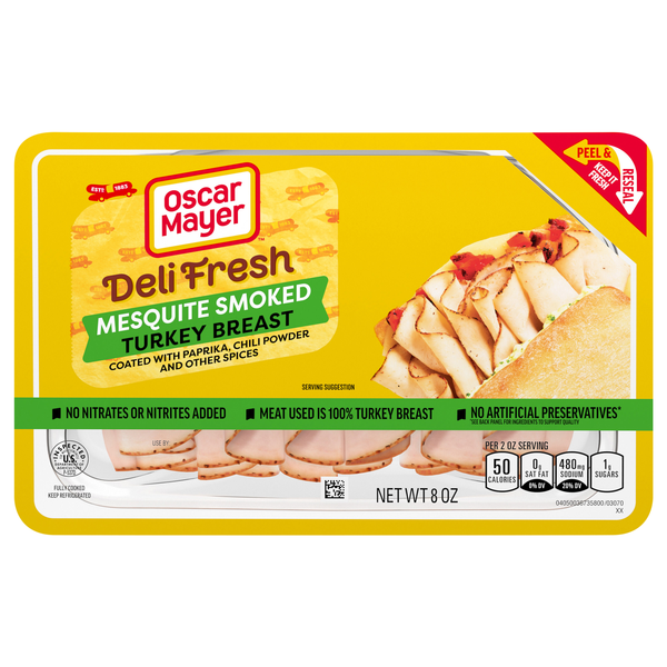 Oscar Mayer Deli Fresh Mesquite Smoked Turkey Breast Sliced