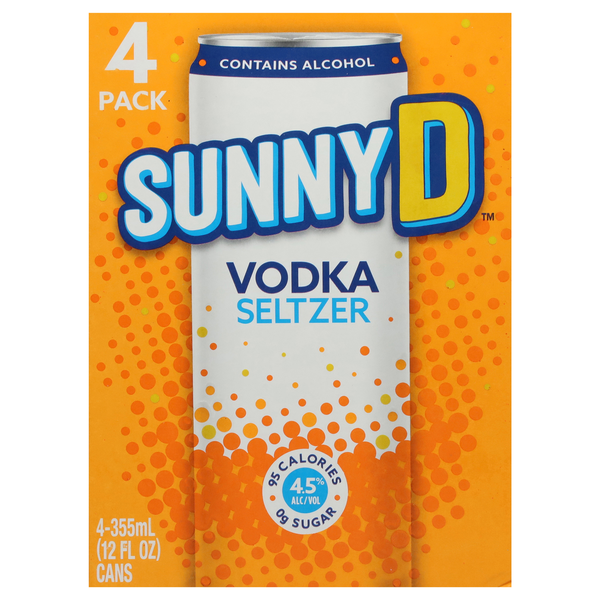 SunnyD Vodka Seltzer - 4 pk