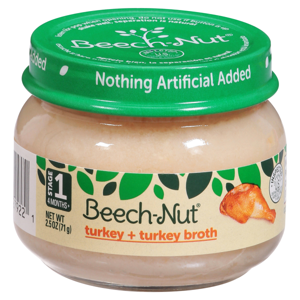 Beech-Nut Stage 1 Baby Food Turkey + Turkey Broth