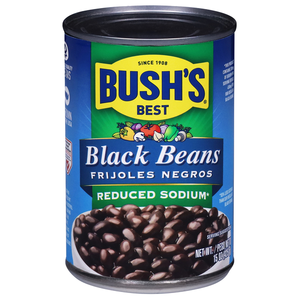 Bush's Best Reduced Sodium Black Beans