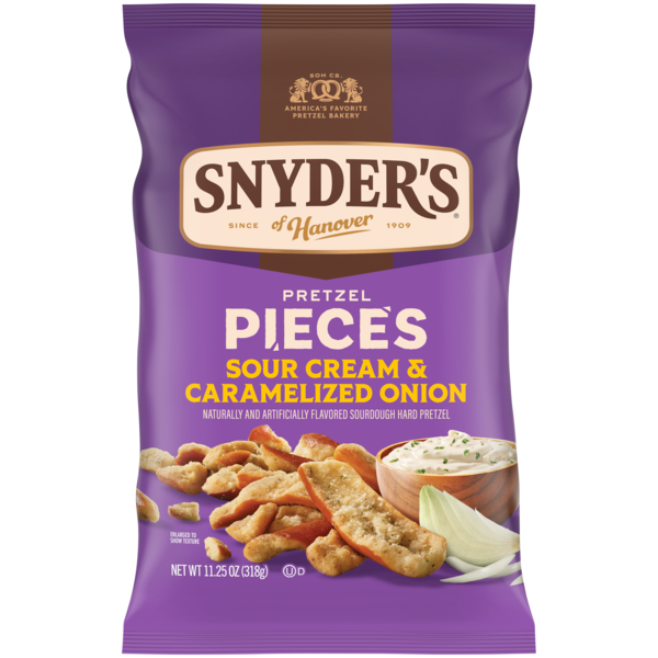 Snyder's of Hanover Sour Cream & Caramelized Onion Flavored Pretzel Pieces