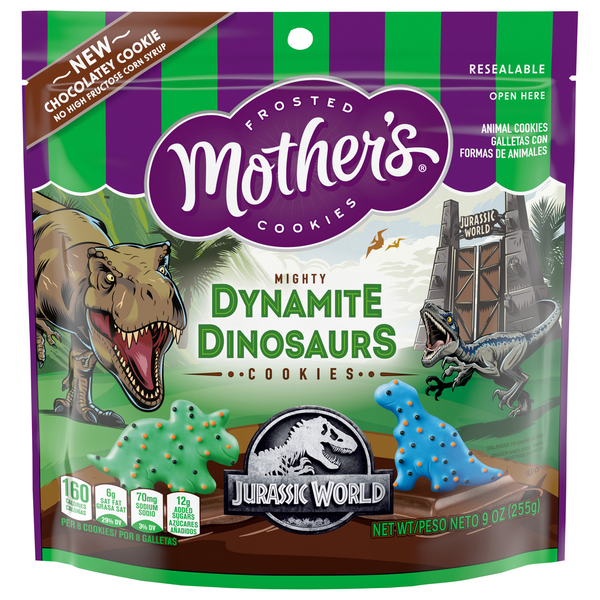 Mother's Jurassic World Might Dynamite Dinosaur Chocolatey Cookies