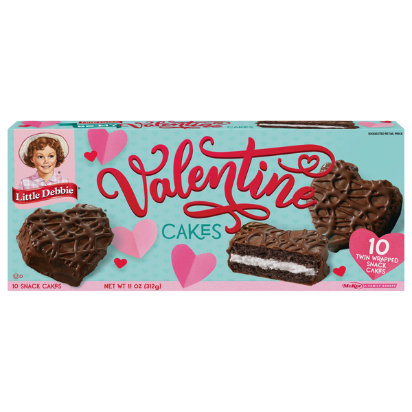 Little Debbie Valentine's Day Chocolate Snack Cakes - 10 ct