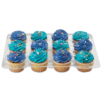 Food Lion Bakery Yellow Mini Cupcakes with Vanilla Whipped Icing - 12 ct