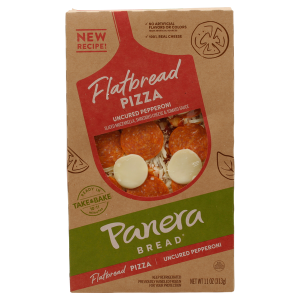 Panera Bread Uncured Pepperoni Flatbread Pizza