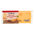 Food Lion Natural New York Sharp Cheddar Cheese Block