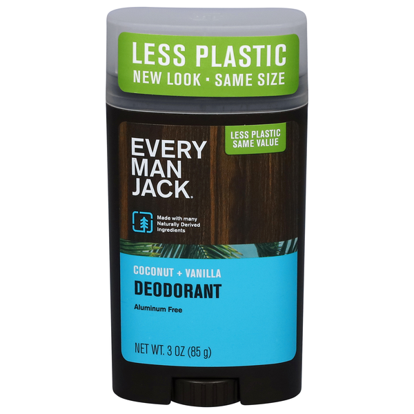 Every Man Jack Aluminum Free Coconut + Vanilla Deodorant