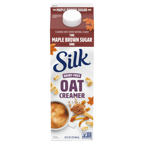 Save on Silk Oat Creamer The Maple Brown Sugar One Dairy Free Order