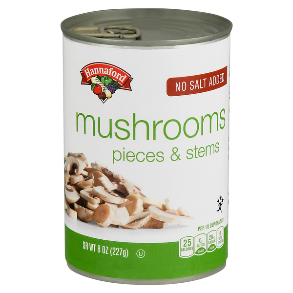 Hannaford No Salt Added Stems & Pieces Mushrooms