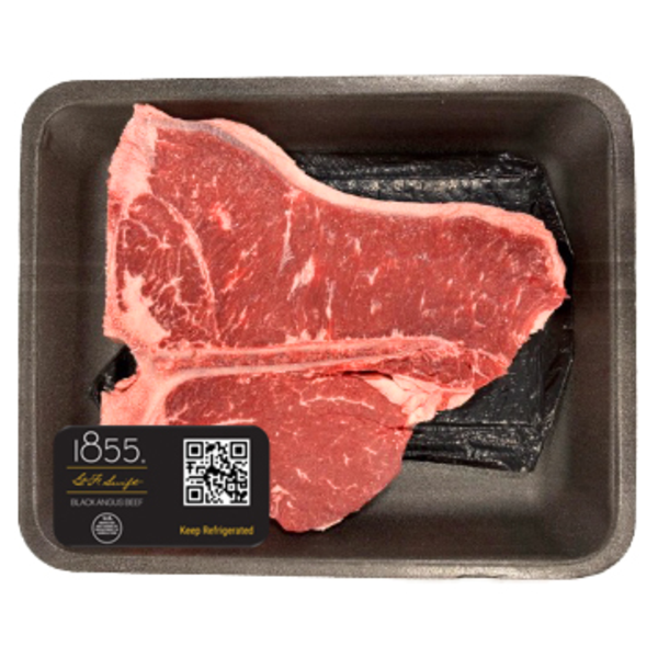 1855 Black Angus Beef T-Bone Steak Fresh