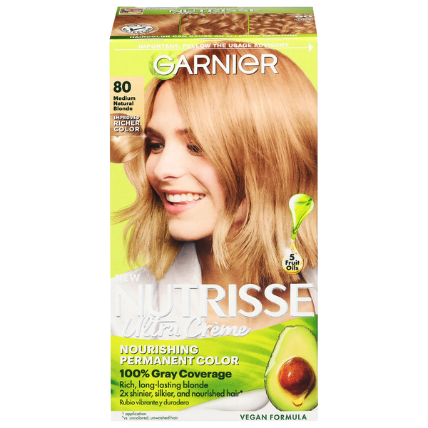Garnier Nutrisse Nourishing Color Creme Medium Natural Blonde 80