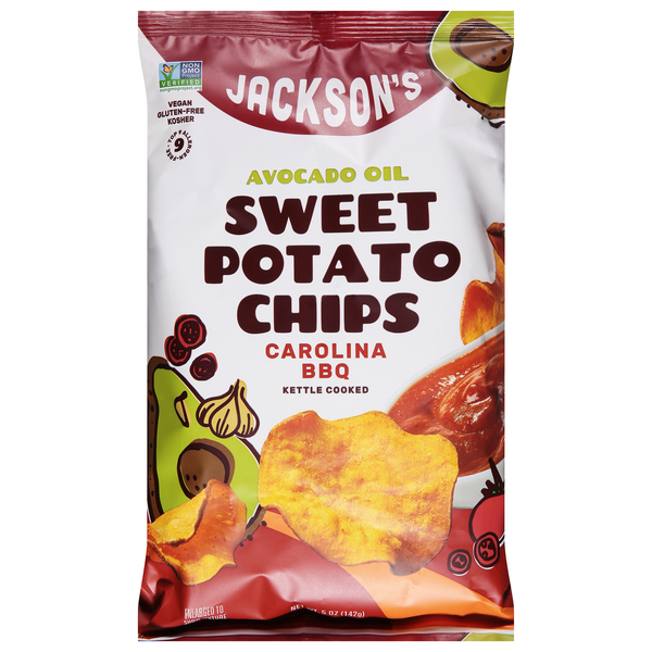 Jackson's Carolina BBQ Avocado Oil Kettle Cooked Sweet Potato Chips