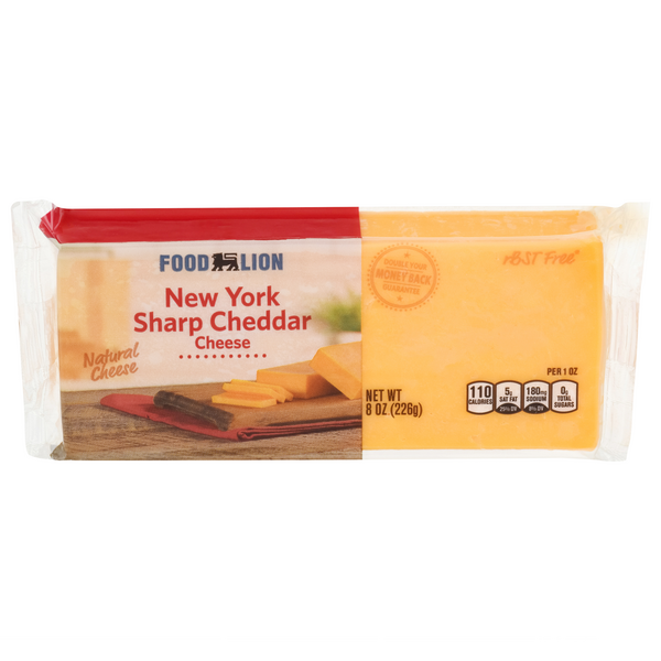 Save on Food Lion New York Cheddar Cheese Sharp Natural Order Online