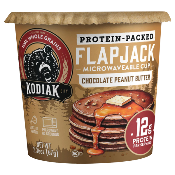 Kodiak Protein Packed Chocolate Peanut Butter Flapjack Power Cup