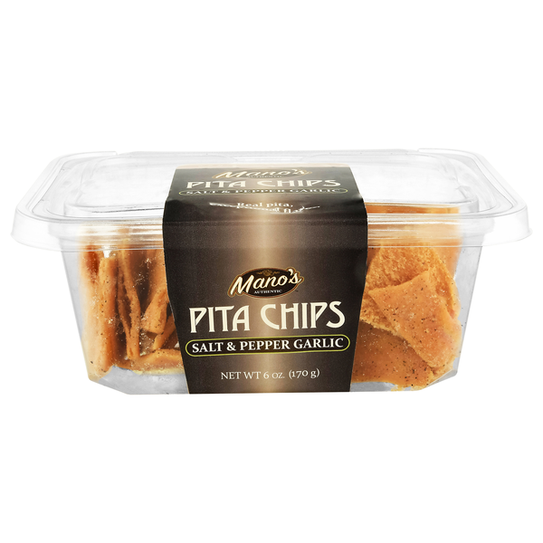 Mano's Salt & Pepper Garlic Pita Chips