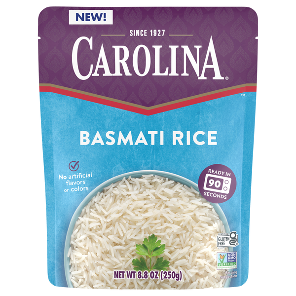 Carolina 90 Second Ready to Heat Basmati White Rice