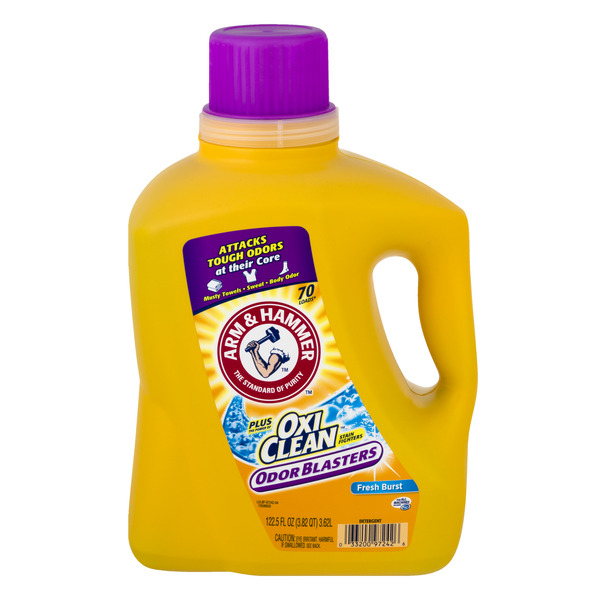 Save on Arm & Hammer Liquid Laundry Detergent + Oxi Clean Fresh Burst