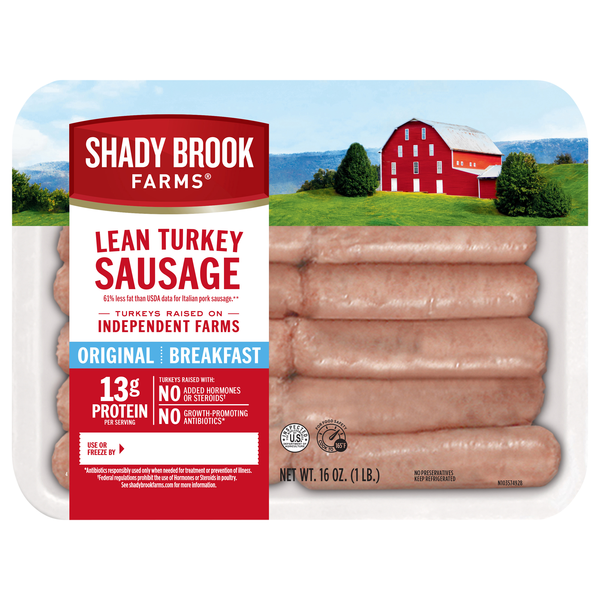 Shady Brook Farms Lean Turkey Breakfast Sausage Links - 12 ct