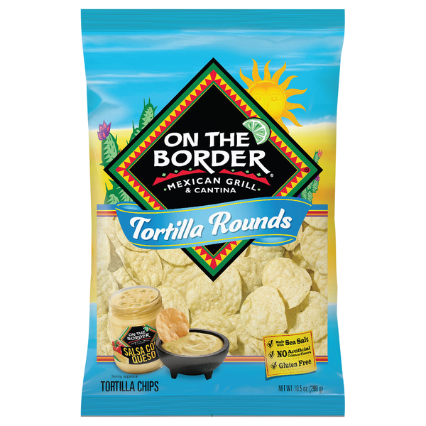 On The Border Tortilla Rounds Chips
