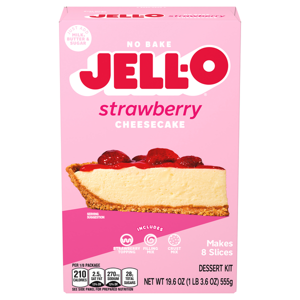 Jell-O No Bake Strawberry Cheesecake Dessert Mix