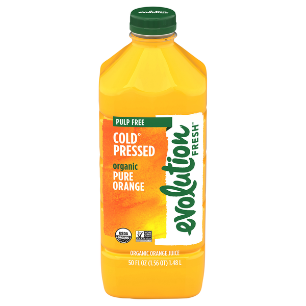 Evolution Fresh Organic Pulp Free Cold-Pressed Pure Orange Juice