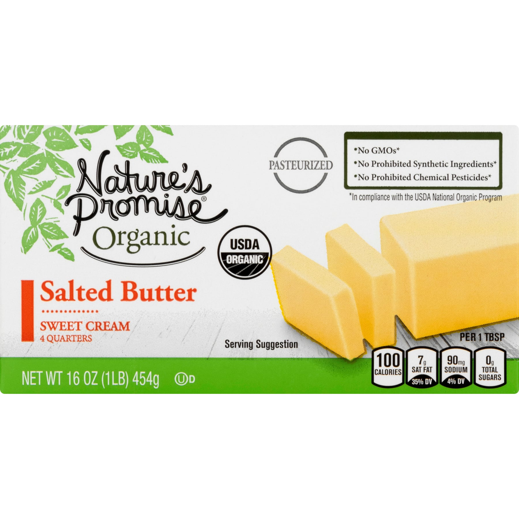 Nature's Promise Nature's Promise Organic Sweet Cream Butter Salted Sticks - 4 ct