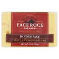Face Rock Creamery In Your Face Spicy 3 Pepper Cheddar Cheese Block
