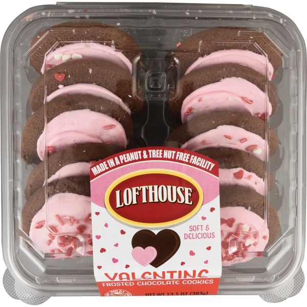 Lofthouse Soft & Delicious Frosted Chocolate Valentine's Day Cookies