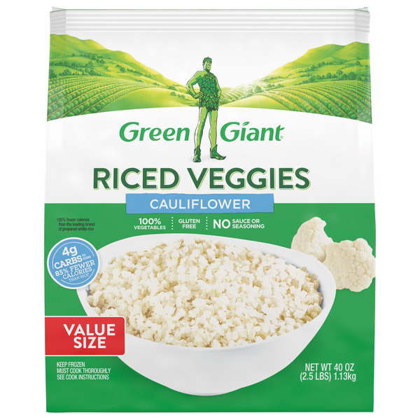 Green Giant Riced Veggies Cauliflower Value Size Frozen
