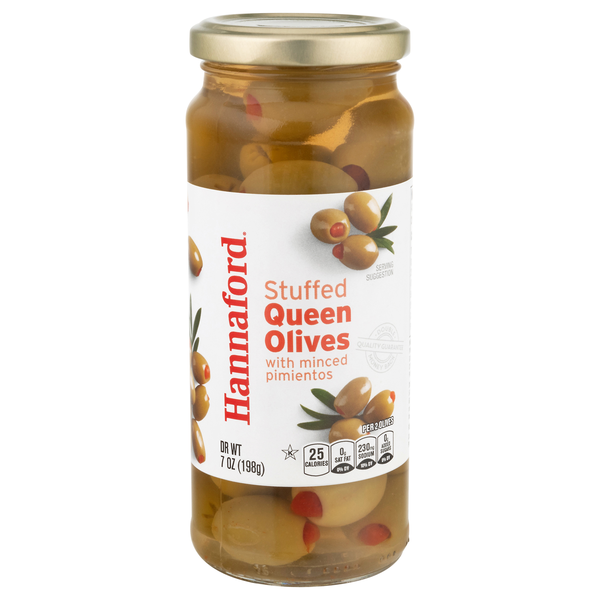 Hannaford Stuffed Spanish Queen Olives with Minced Pimientos