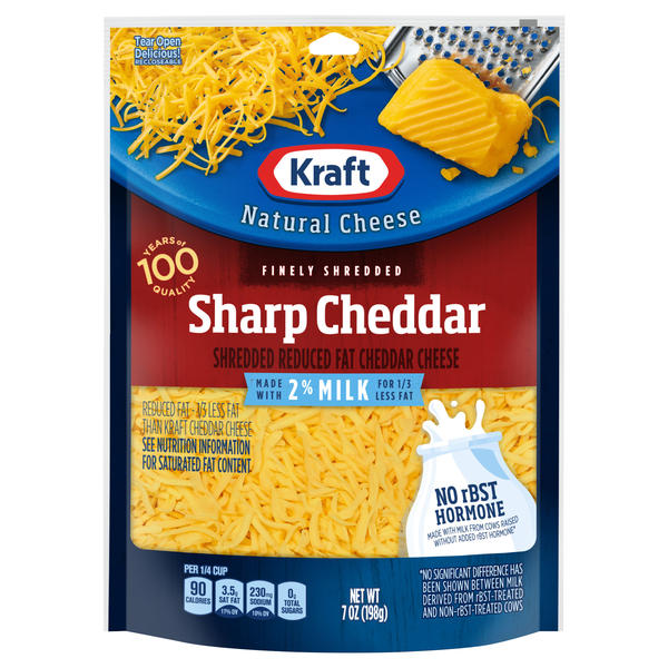 Kraft Finely Shredded Sharp Cheddar Cheese
