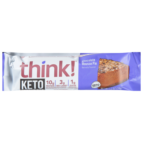 Save on think! Keto Protein Bar Chocolate Mousse Pie Order Online