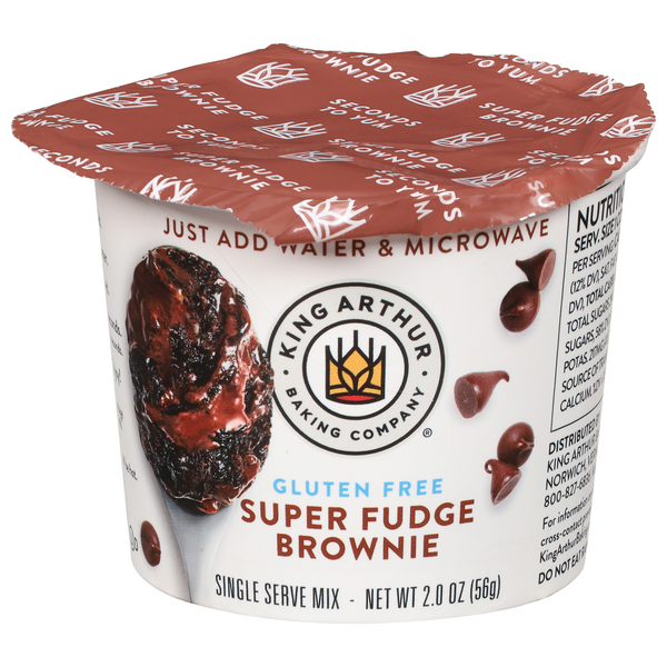 King Arthur Gluten Free Super Fudge Brownie Mix Single Serve