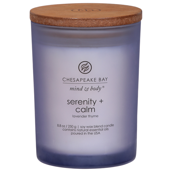 Chesapeake Bay Mind & Body Serenity + Calm Lavender Thyme Candle