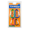 Items 4 U ! Aluminum Carabiner w/Key Rings - 4 ct