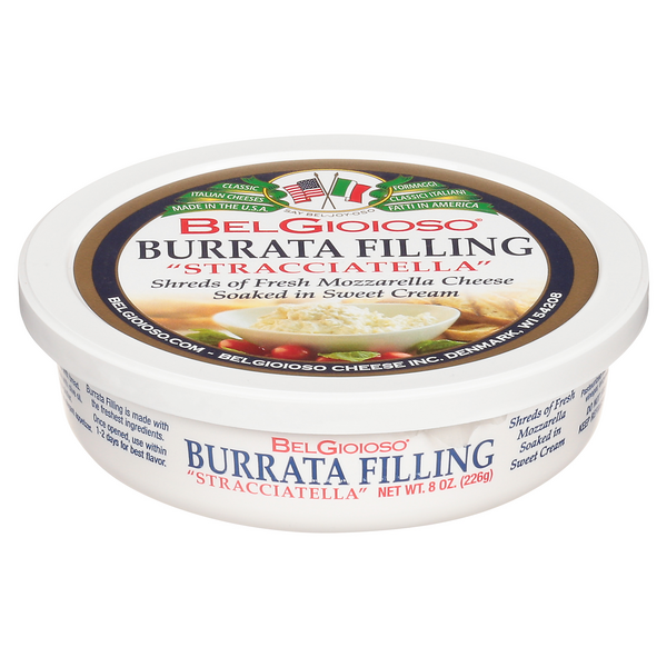 BelGioioso Stracciatella Burrata Mozzarella Cheese Filling
