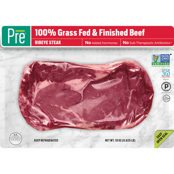 PRE 100% Grass-fed Beef Ribeye Steak Fresh
