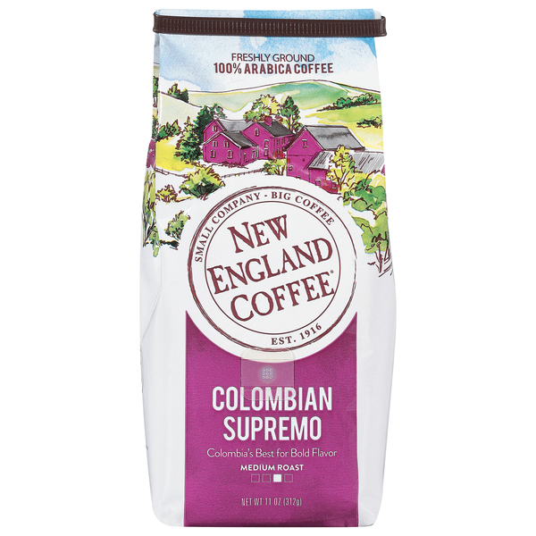 New England Coffee Colombian Supremo Medium Roast Ground Coffee