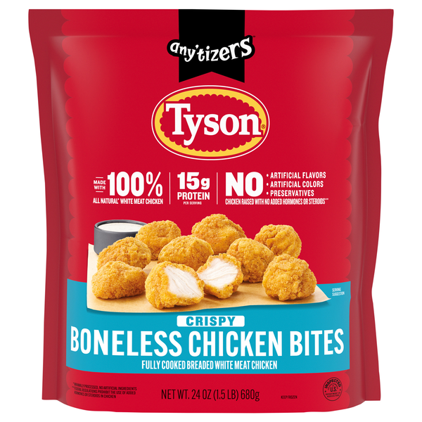 Tyson Any'tizers Crispy Boneless Chicken Bites Frozen