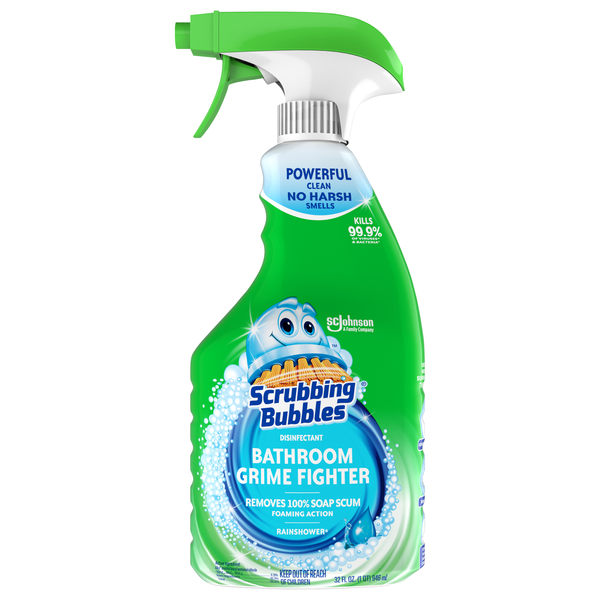 Scrubbing Bubbles Bathroom Grime Fighter Rainshower Disinfectant