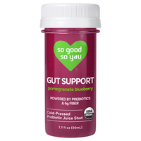 So Good So You Organic Gut Support Pomegranate Blueberry Probiotic Shot