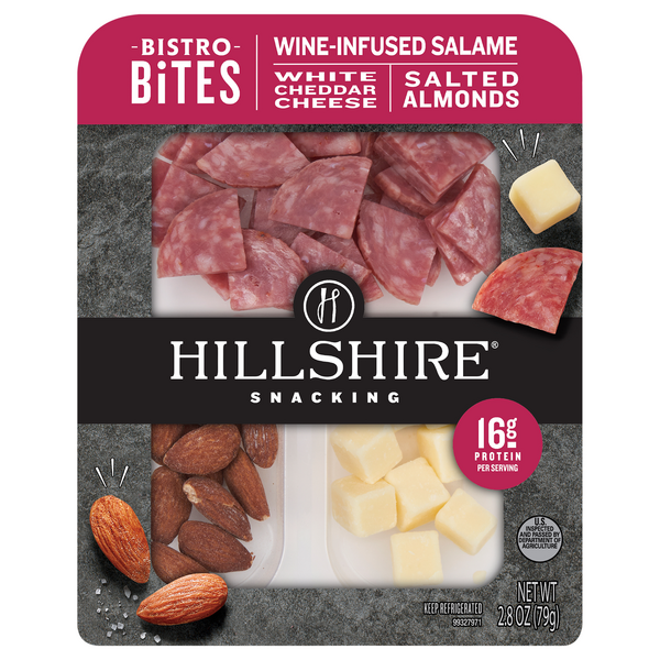 Save on Hillshire Snacking Bistro Bites Salame White Cheddar Cheese