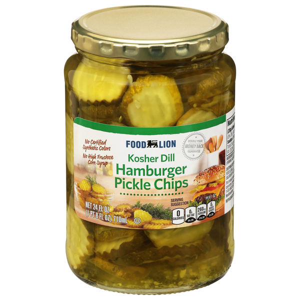 Food Lion Hamburger Kosher Dill Pickle Chips