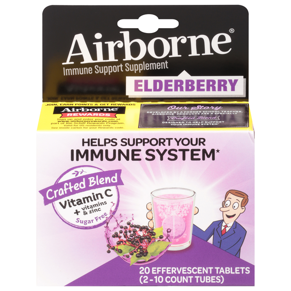 Airborne Immune Support Elderberry Effervescent Tablets