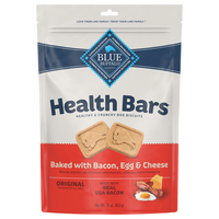 BLUE Natural Health Bars Bacon Egg & Cheese Crunchy Dog Biscuits