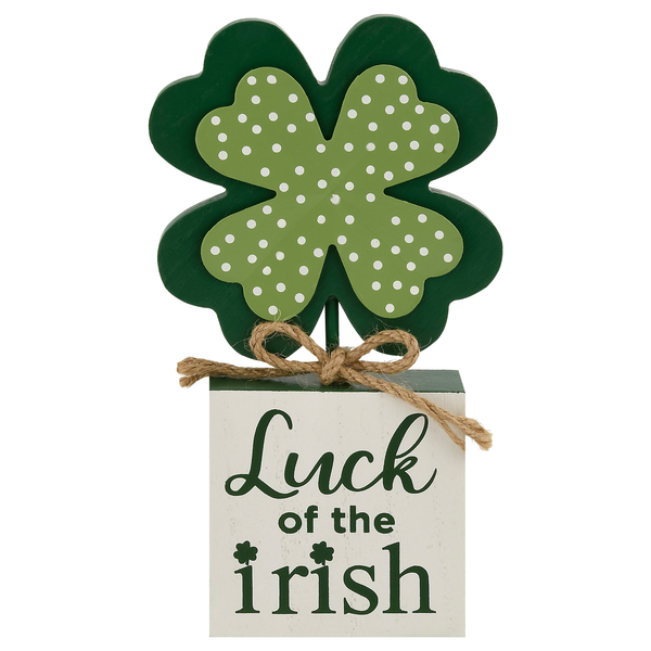 Smart Living St. Patrick's Day Wooden Decor Luck of the Irish