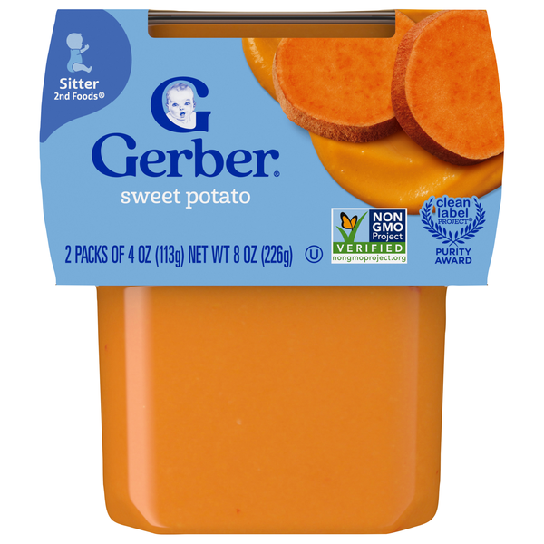 Gerber Natural 2nd Baby Food Sweet Potato - 2 ct