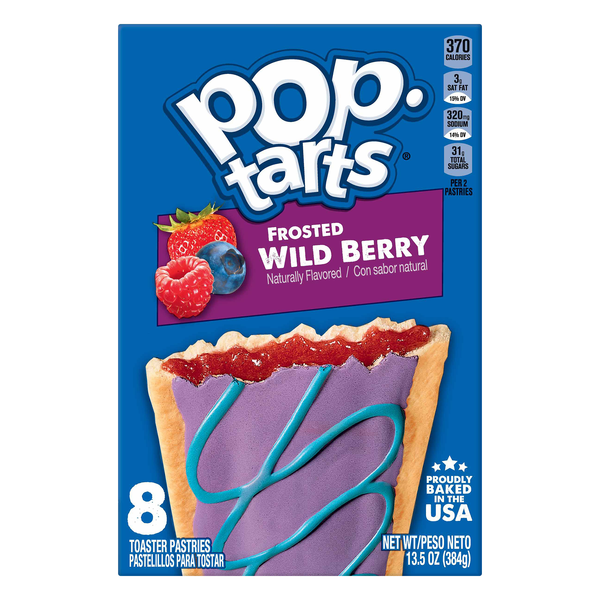 Pop-Tarts Frosted Wild Berry Toaster Pastries - 8 ct