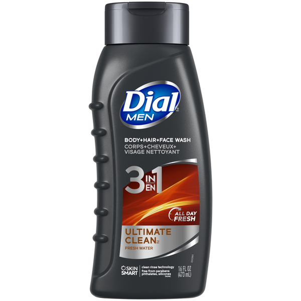 Dial For Men Clean Freshness Ultimate Clean 3-in-1 Hair + Body Wash