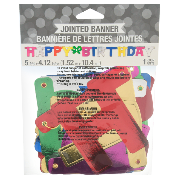 Celebrations Happy Bithday Jointed Banner